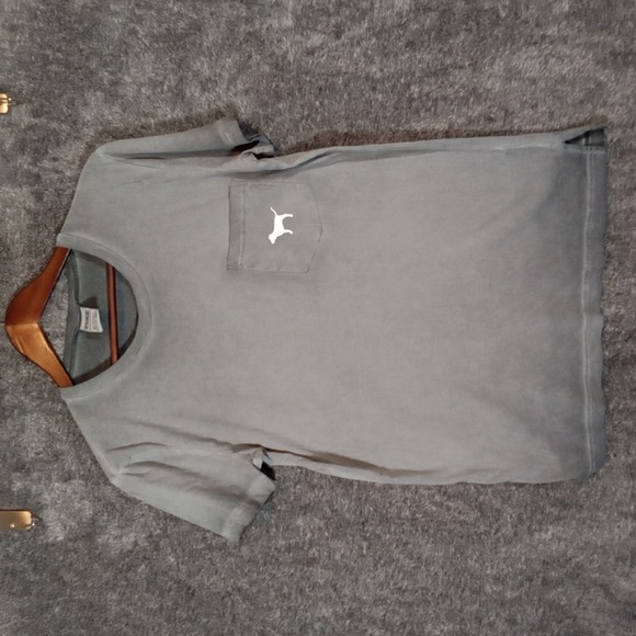 PINK Victoria's Secret Gray Short Sleeve Tee Burnout Womens Xs - Picture 2 of 7